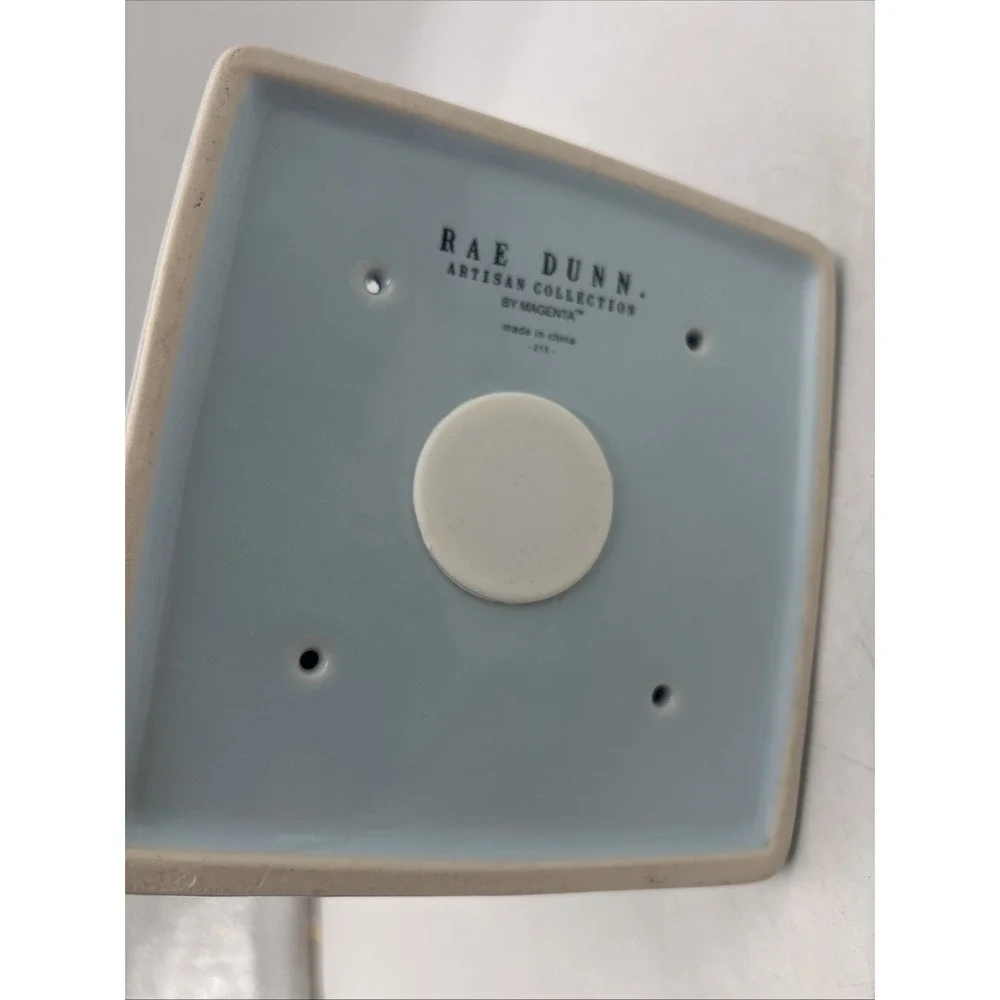 Rae Dunn Artisan Collection by Magenta SNOW DAY Light Blue Square Birdhouse
